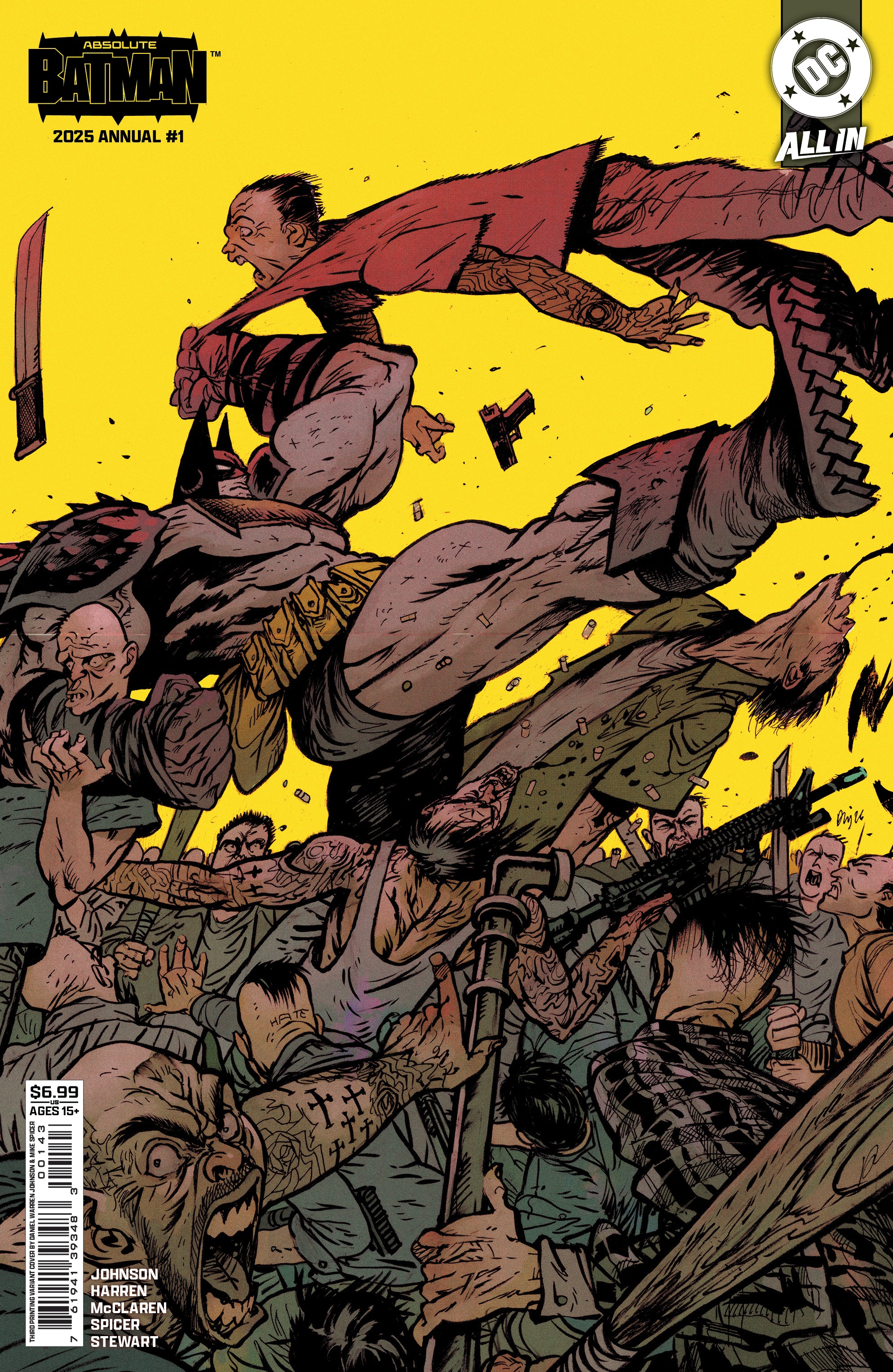 ABSOLUTE BATMAN 2025 ANNUAL #1 (ONE SHOT) THIRD PRINTING CVR C DANIEL WARREN JOHNSON CARD STOCK VAR