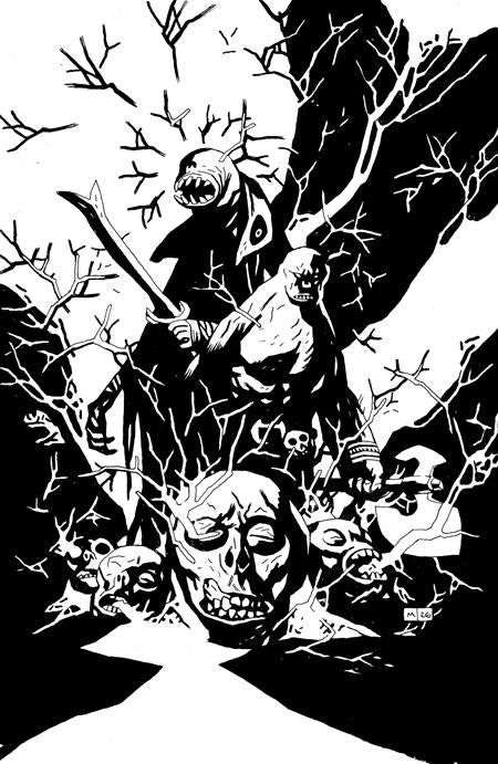 RED ROOTS #1 CVR I INC 1:50 MIKE MIGNOLA B&W VIRGIN VAR