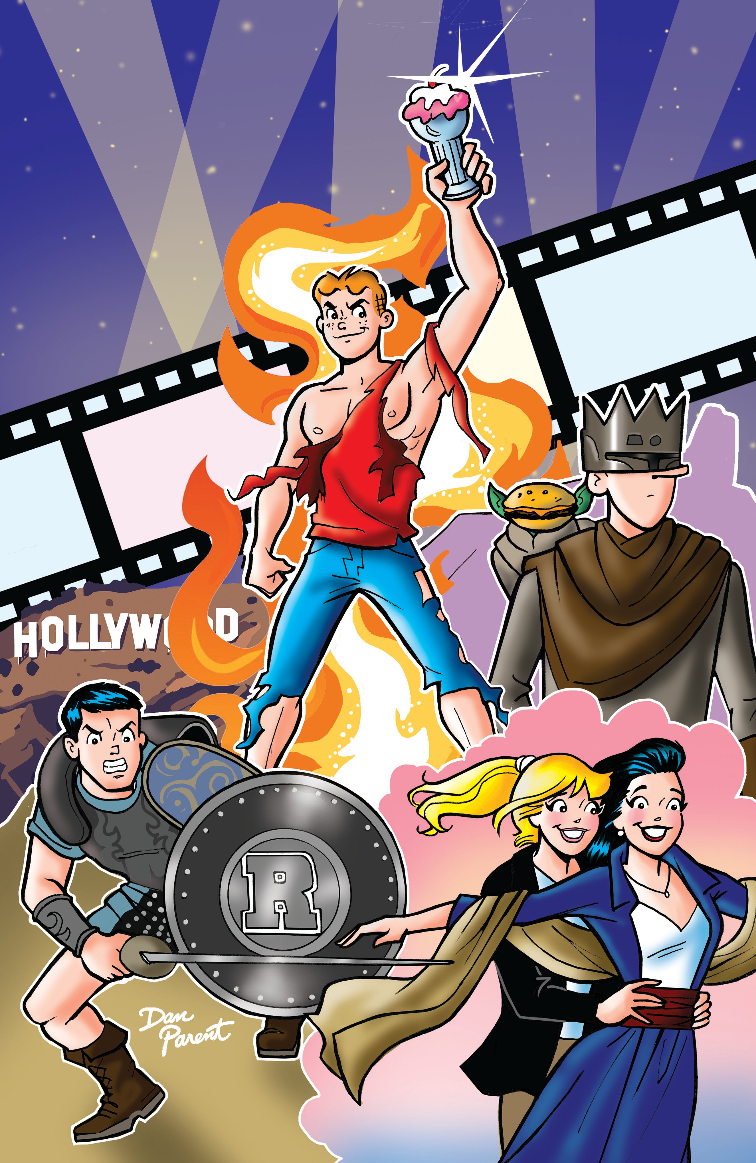 ARCHIE COMICS 85TH ANNIVERSARY PRESENTS ARCHIES MOVIE MANIA #1 (ONE SHOT) CVR D DAN PARENT FOIL VAR