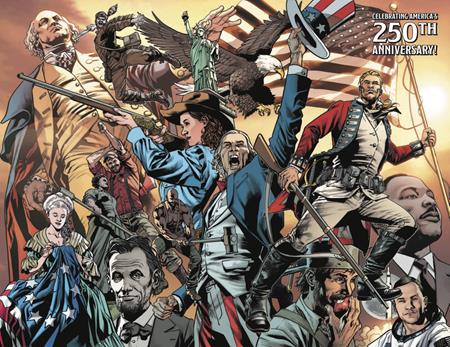 REDCOAT #19 CVR C GARY FRANK USA 250TH ANNIVERSARY WRAPAROUND VAR