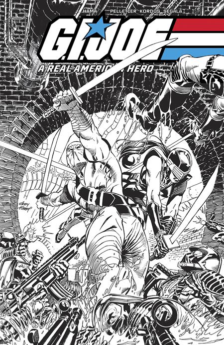 GI JOE A REAL AMERICAN HERO #318 CVR B ANDY KUBERT B&W VAR