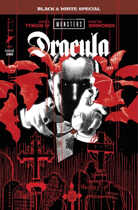 UNIVERSAL MONSTERS DRACULA BLACK & WHITE SPECIAL #1 (OF 2) CVR B MARK CHIARELLO VAR