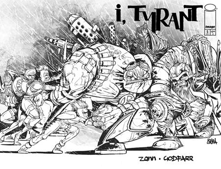 I TYRANT #5 CVR G RYAN GAJDA YOUNGBLOOD TEAM UP B&W VIRGIN VAR  (MR)
