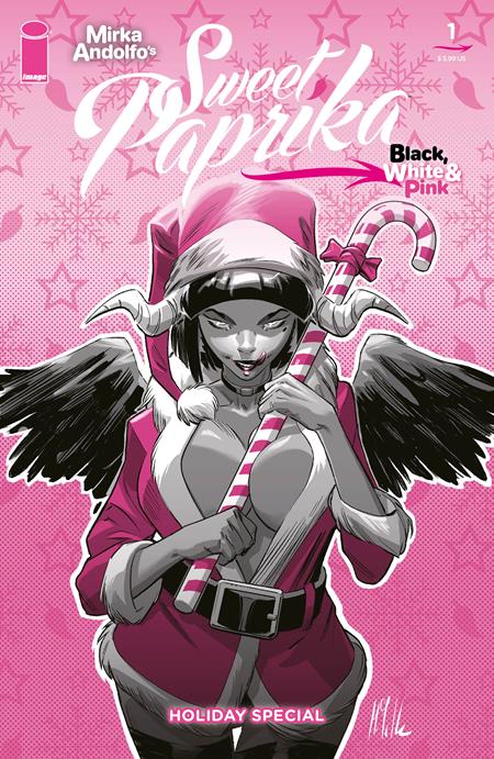 MIRKA ANDOLFOS SWEET PAPRIKA BLACK WHITE & PINK HOLIDAY SPECIAL (ONE SHOT) CVR D MARCO FAILLA VAR