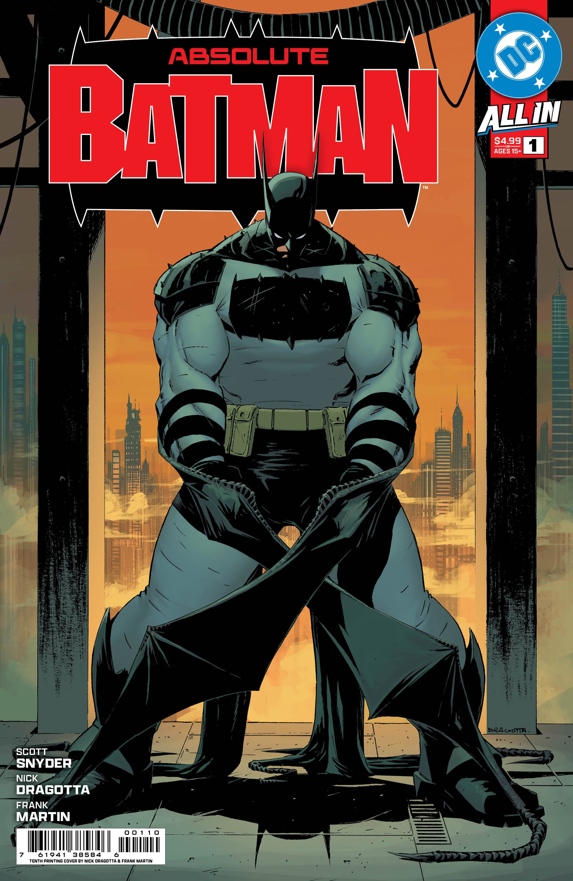 ABSOLUTE BATMAN #1 TENTH PRINTING CVR A NICK DRAGOTTA