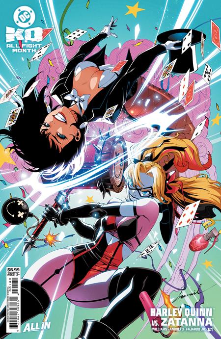 DC K.O. HARLEY QUINN VS ZATANNA #1 (ONE SHOT) SECOND PRINTING CVR B GODTAIL CARD STOCK VAR