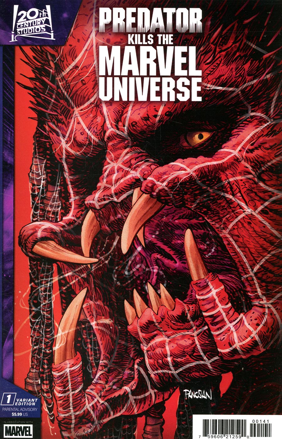 PREDATOR KILLS THE MARVEL UNIVERSE #1 DAN PANOSIAN VARIANT