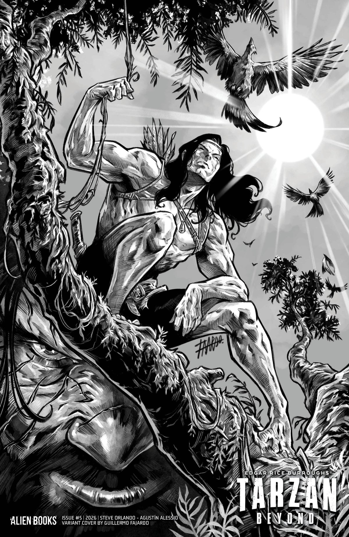 TARZAN BEYOND #5 VARIANT D (FAJARDO B&W)