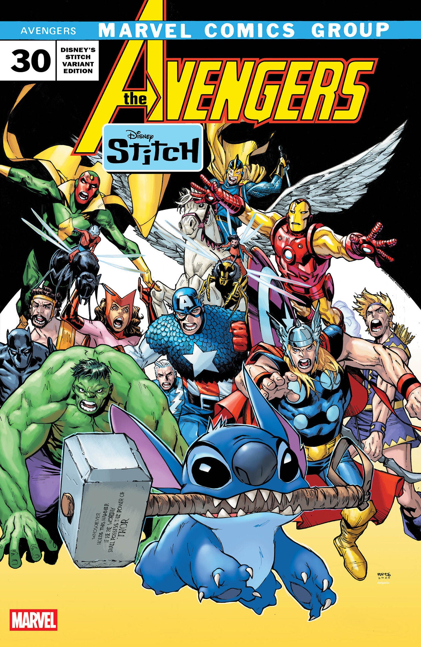 AVENGERS #30 HUMBERTO RAMOS DISNEY STITCH VARIANT