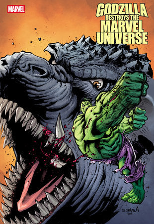 GODZILLA DESTROYS THE MARVEL UNIVERSE #4 SERGIO DAVILA FAN FAVORITE VARIANT