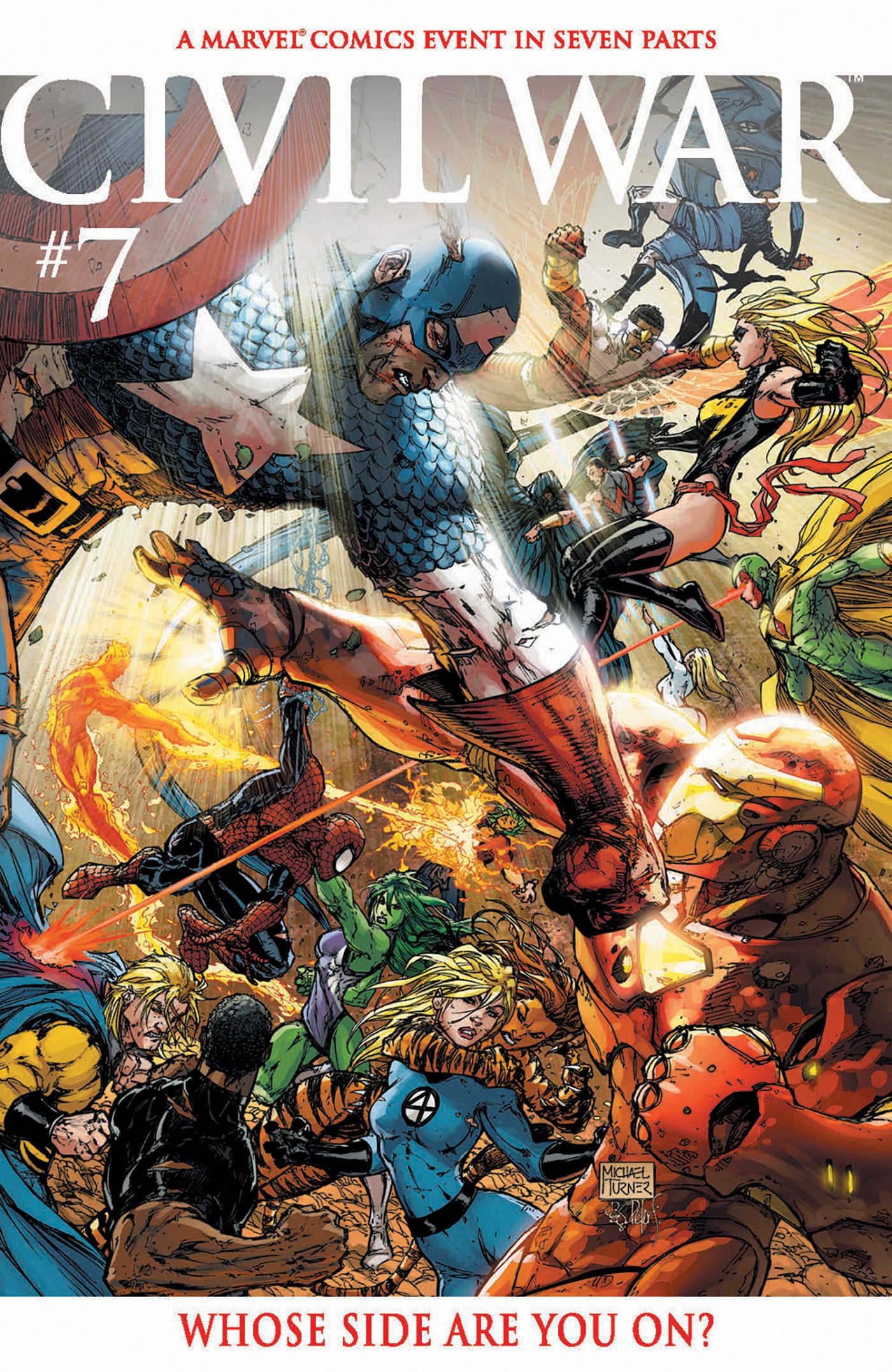 CIVIL WAR #7 FACSIMILE EDITION MICHAEL TURNER FOIL VARIANT