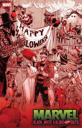 MARVEL: BLACK, WHITE & BLOOD AND GUTS #1 JOSHUA CASSARA VARIANT