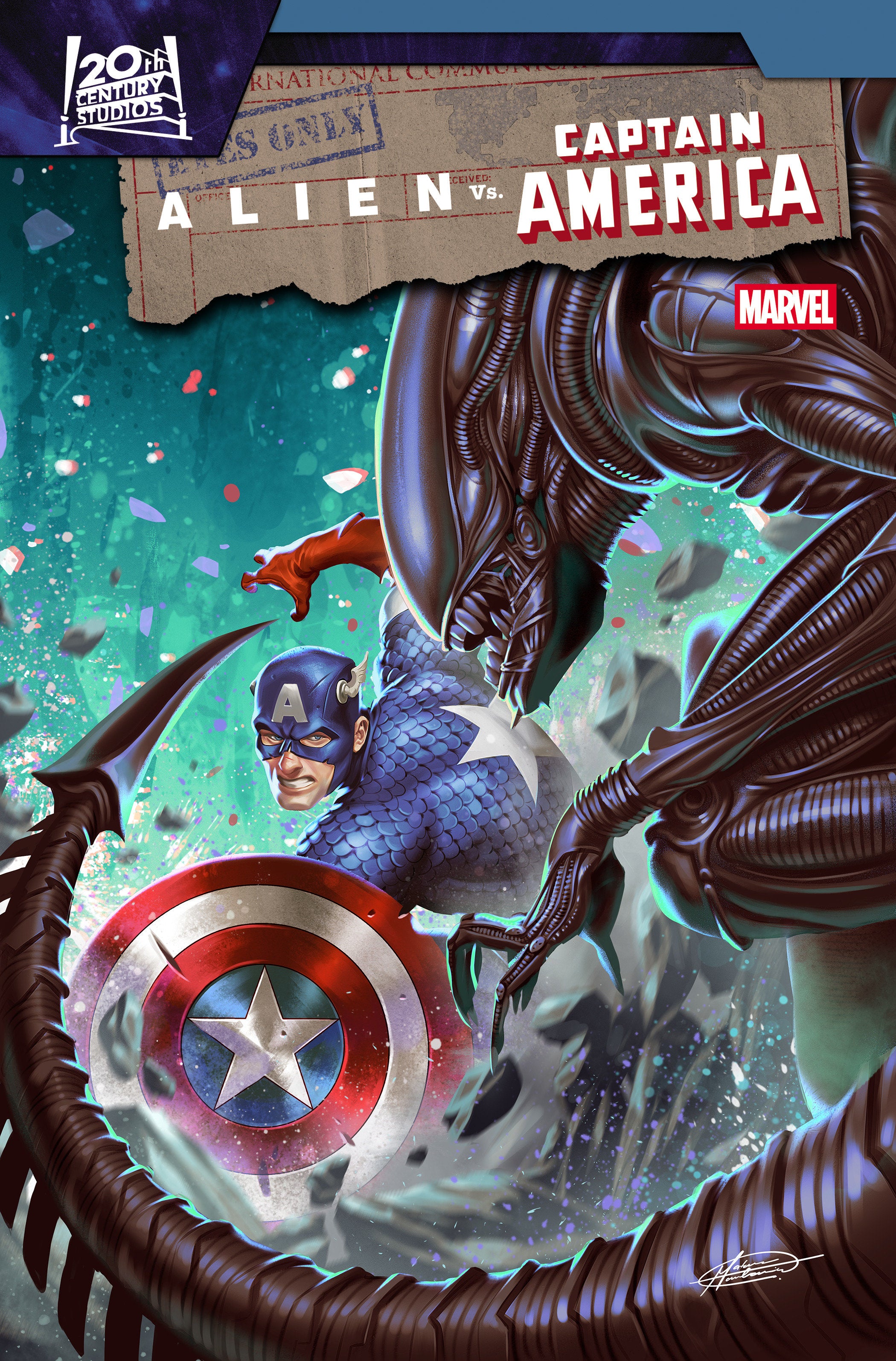アメコミリーフ　CGC 9.8 Alien vs Cap America #4 ALIEN VS. CAPTAIN AMERICA #4 MATEUS MANHANINI VARIANT | COMIC NATION