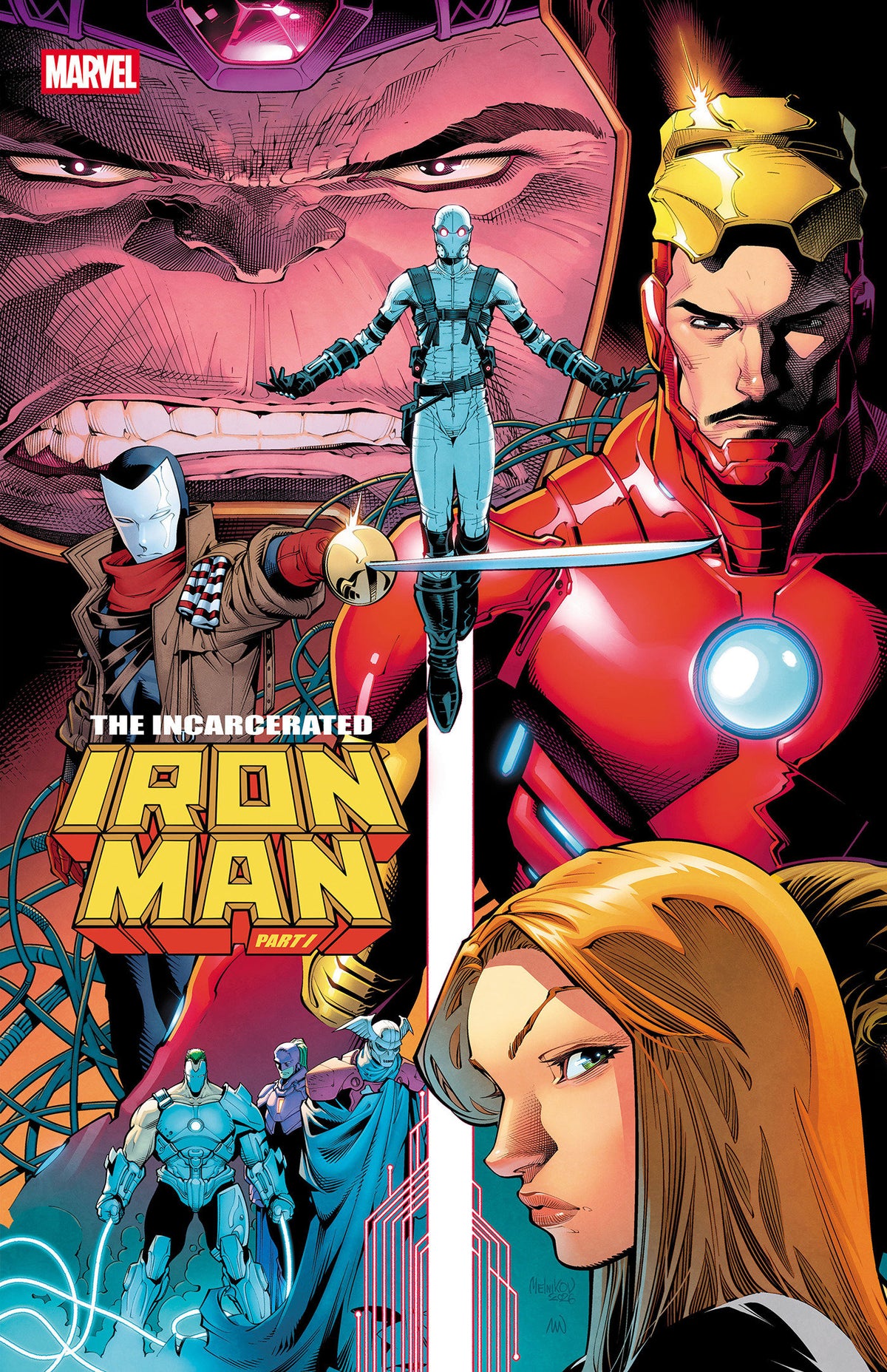 IRON MAN #12 COVER B GLEB MELNIKOV CONNECTING VARIANT