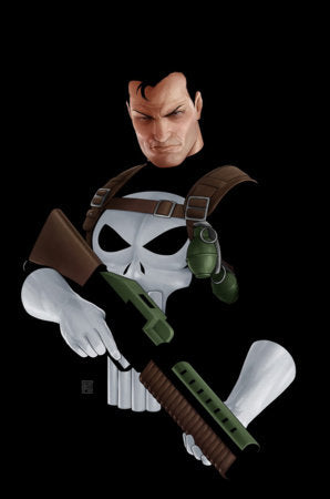 PUNISHER #1 JOHN TYLER CHRISTOPHER NEGATIVE SPACE VIRGIN VARIANT