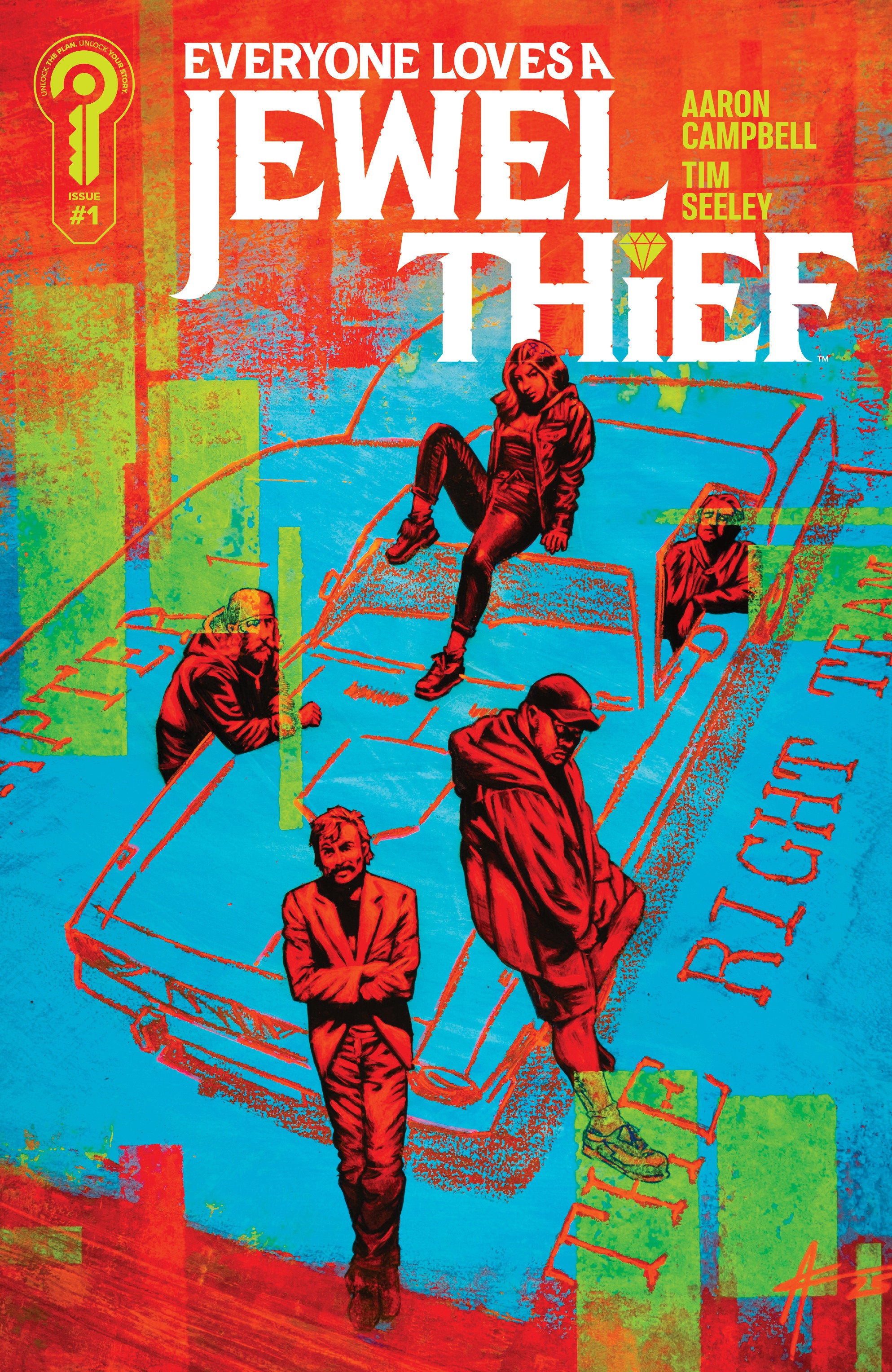 EVERYONE LOVES A JEWEL THIEF #1 COVER A AARON CAMPBELL