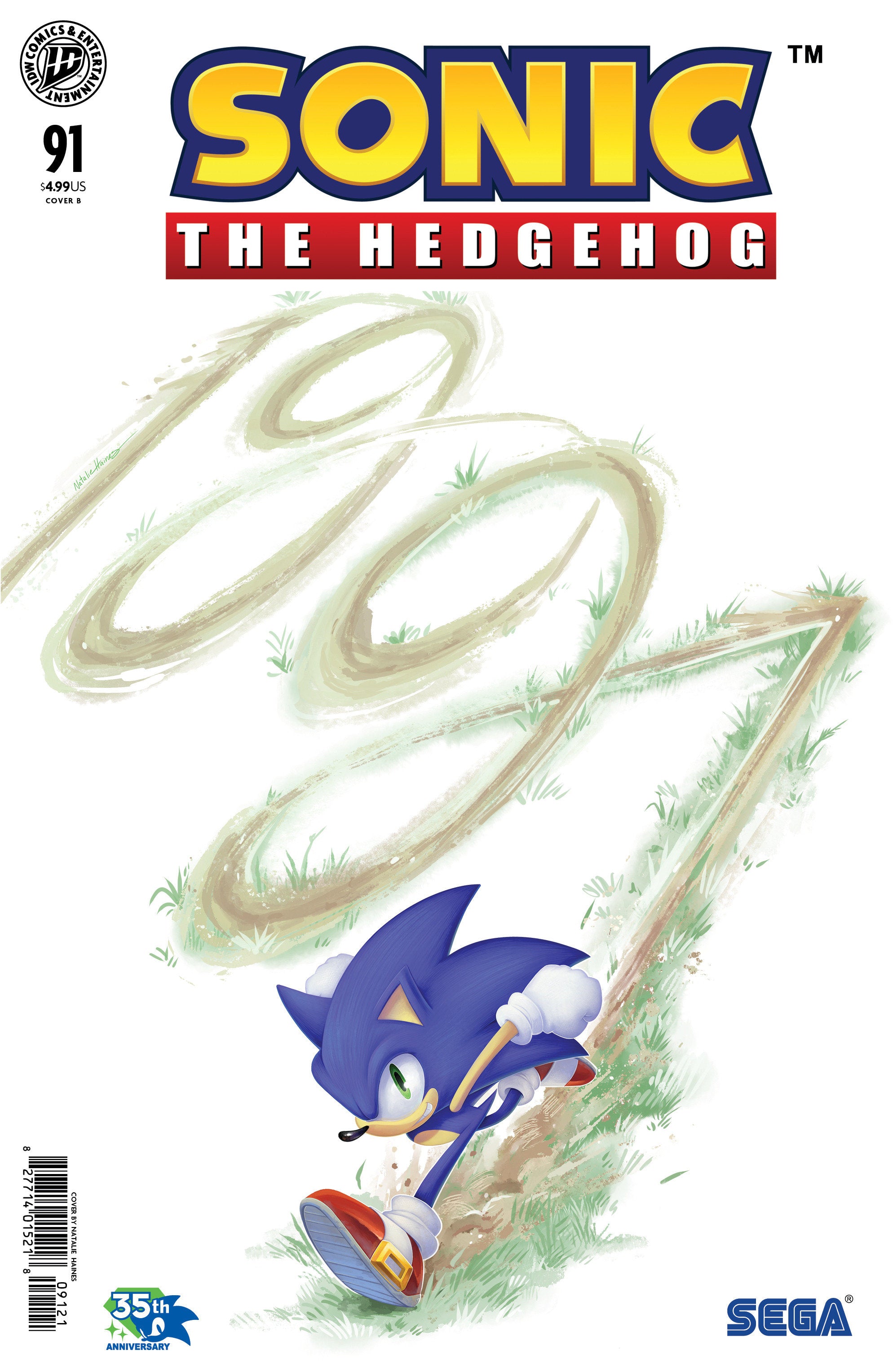 SONIC THE HEDGEHOG #91 VARIANT B (HAINES)