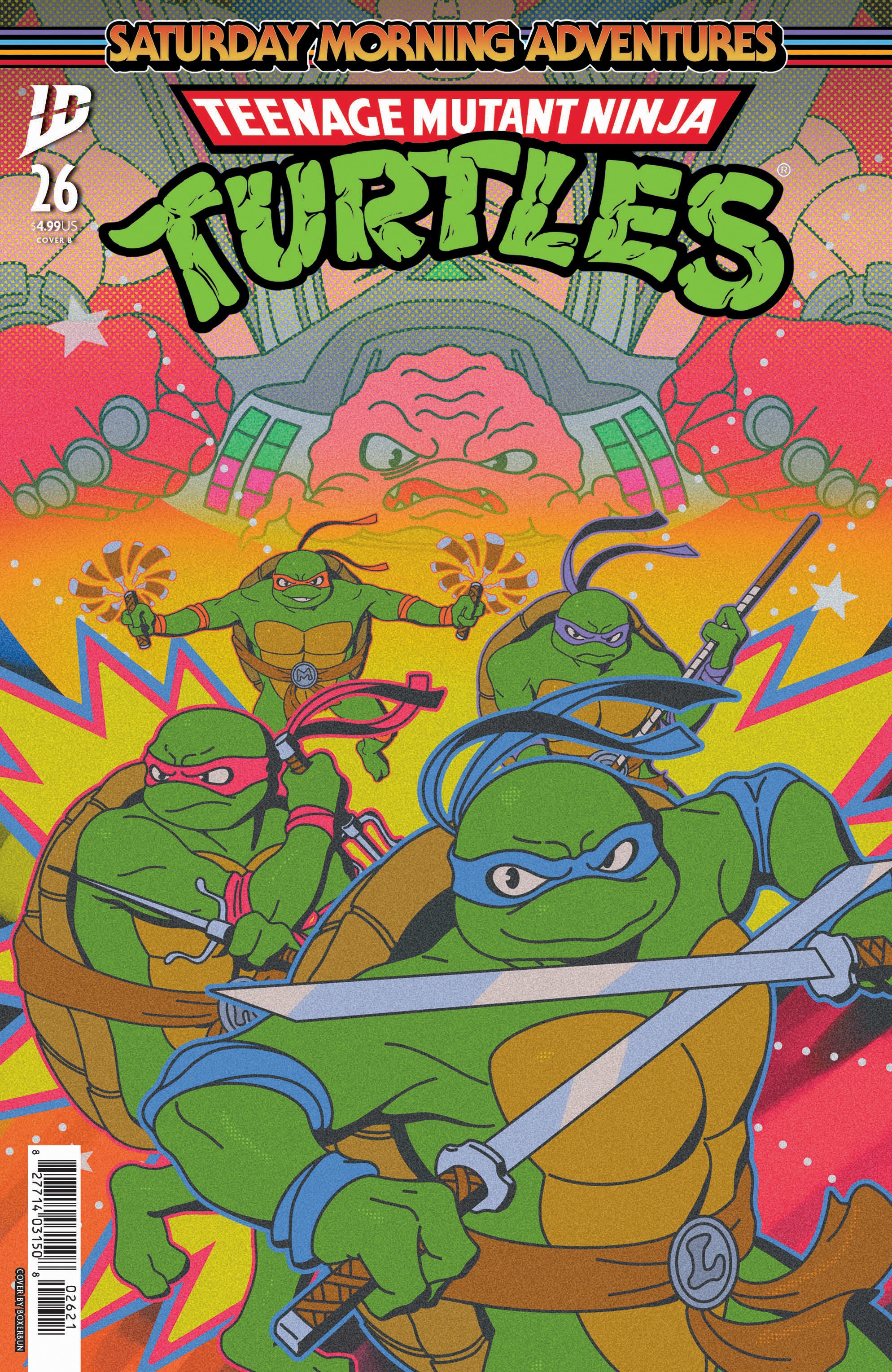 TEENAGE MUTANT NINJA TURTLES: SATURDAY MORNING ADVENTURES #26 VARIANT B (BOXERBUN)