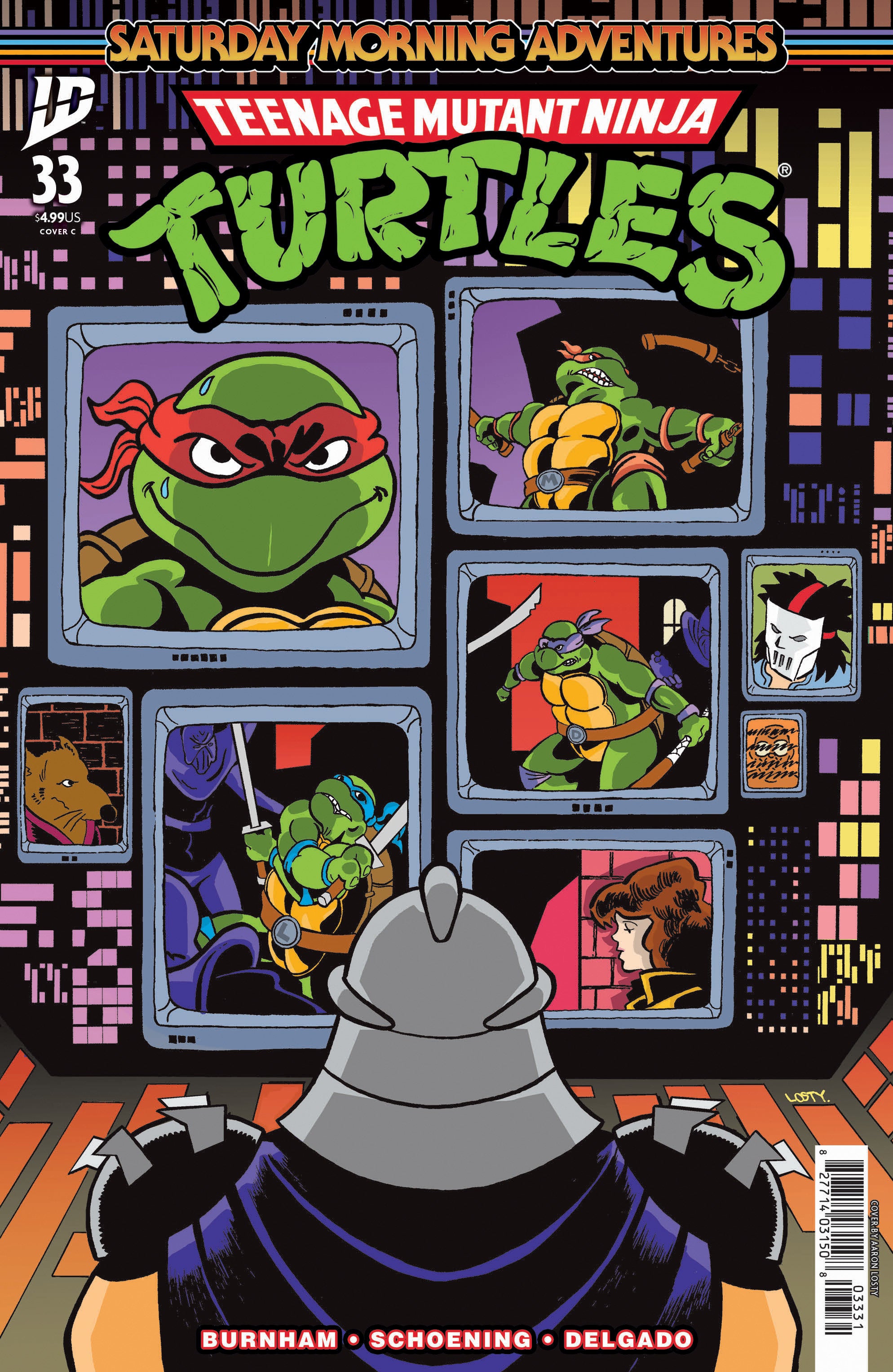 TEENAGE MUTANT NINJA TURTLES: SATURDAY MORNING ADVENTURES #33 VARIANT C (LOSTY)