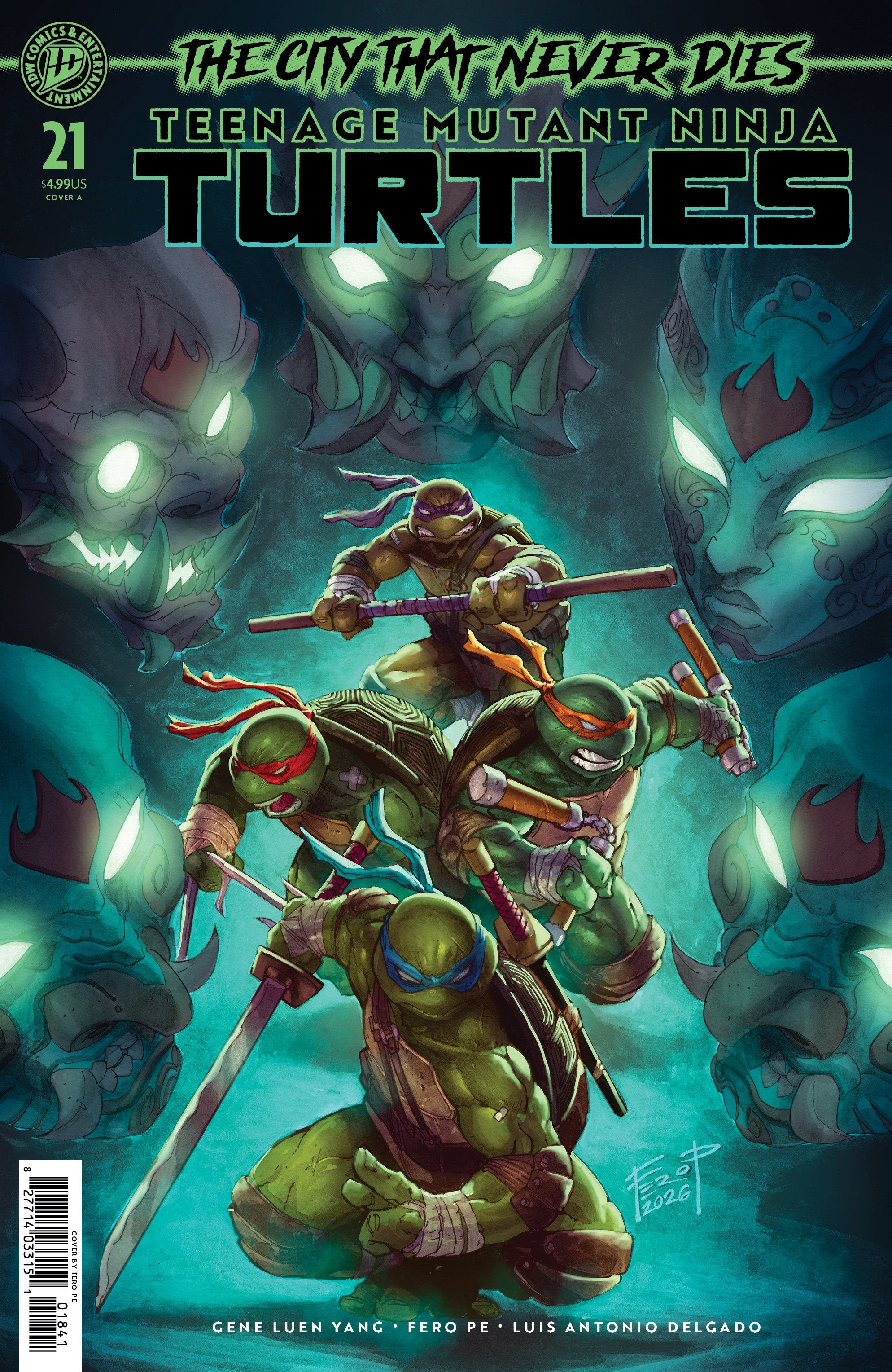 TEENAGE MUTANT NINJA TURTLES #21 COVER A (PE)