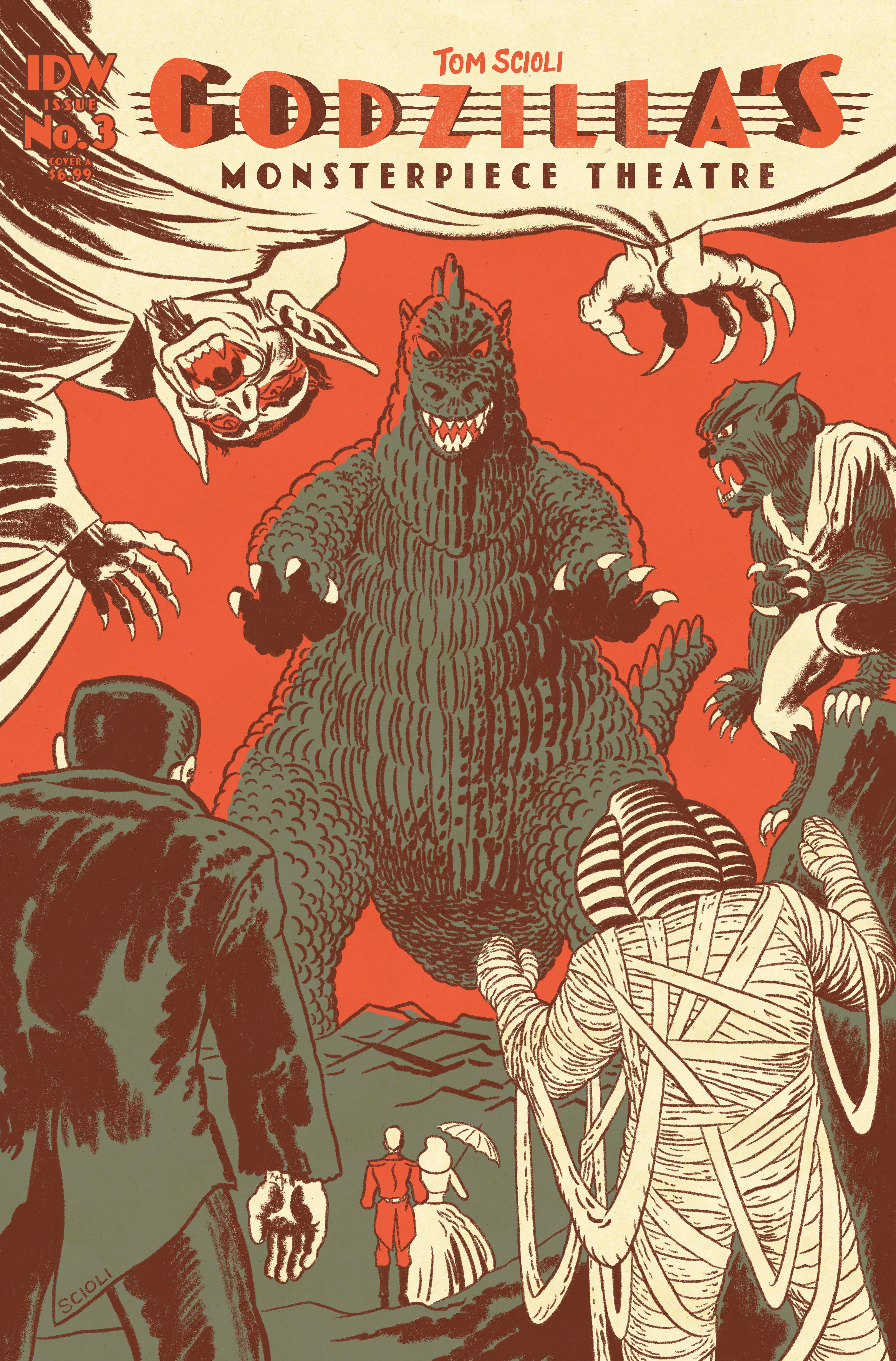 GODZILLA'S MONSTERPIECE THEATRE #3 COVER A (SCIOLI)