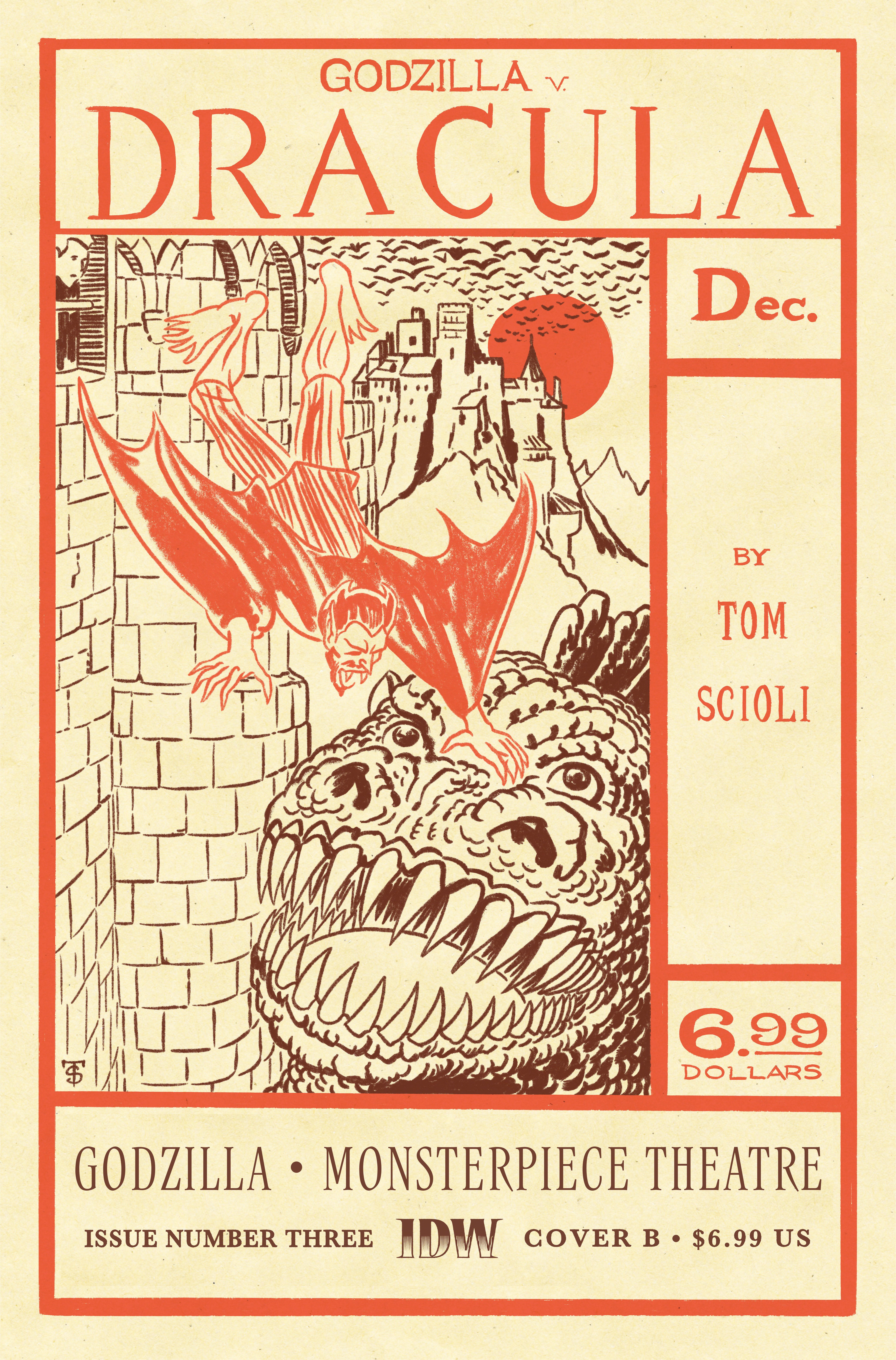GODZILLA'S MONSTERPIECE THEATRE #3 VARIANT B (SCIOLI)