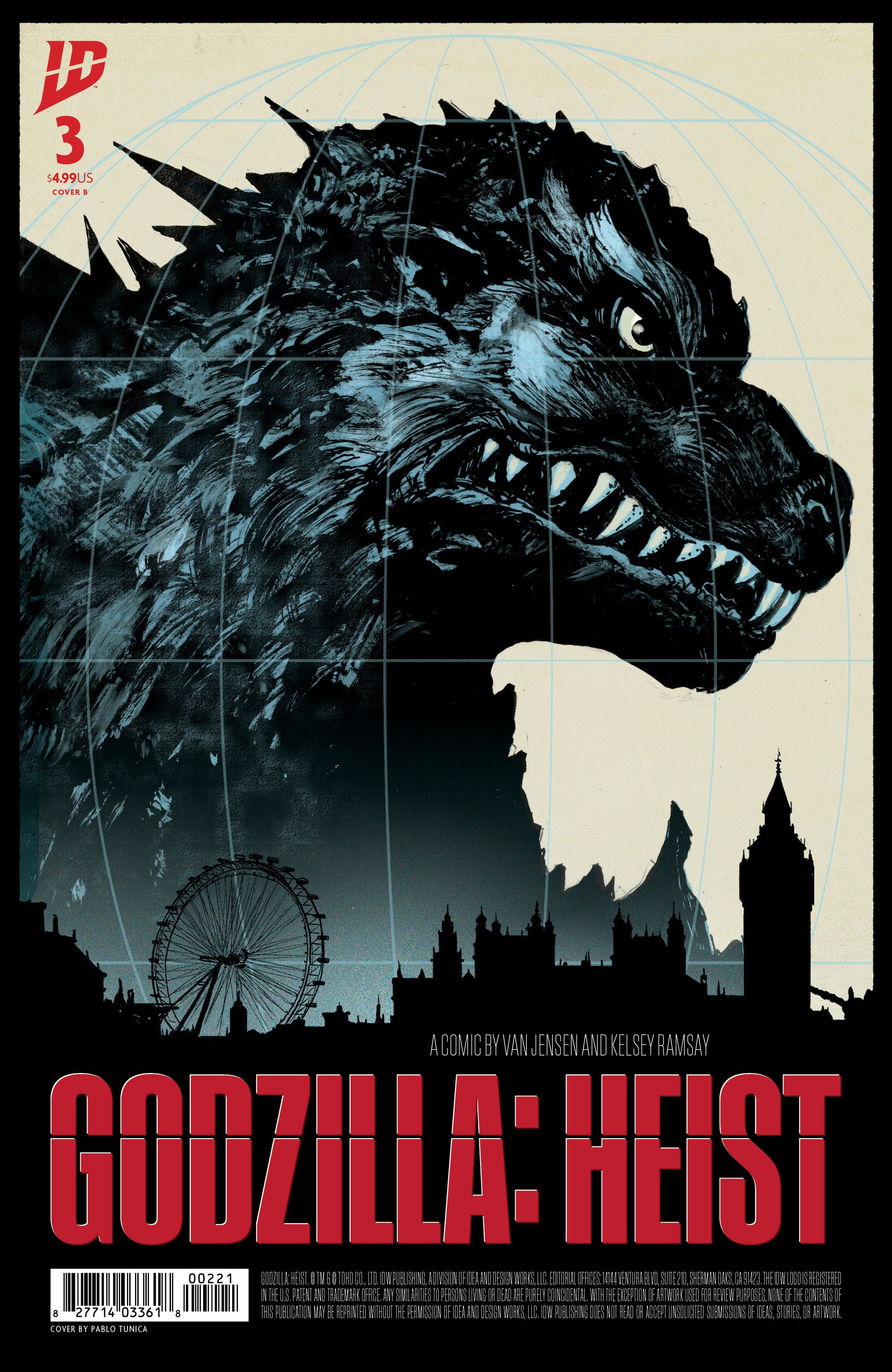 GODZILLA: HEIST #3 VARIANT B (TUNICA MOVIE POSTER VARIANT)