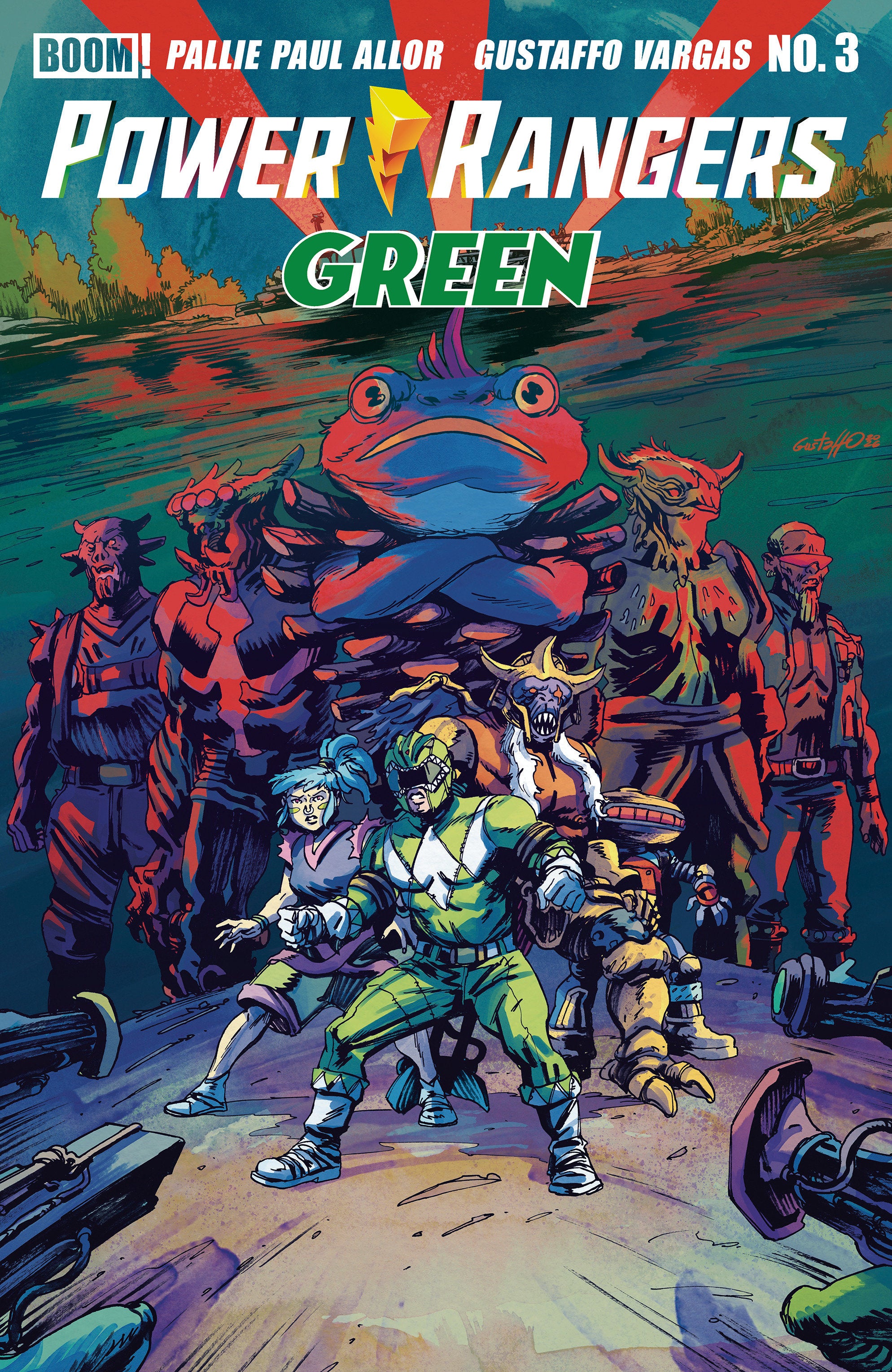 POWER RANGERS GREEN #3 B VARIANT (DRESSED, VARGAS)