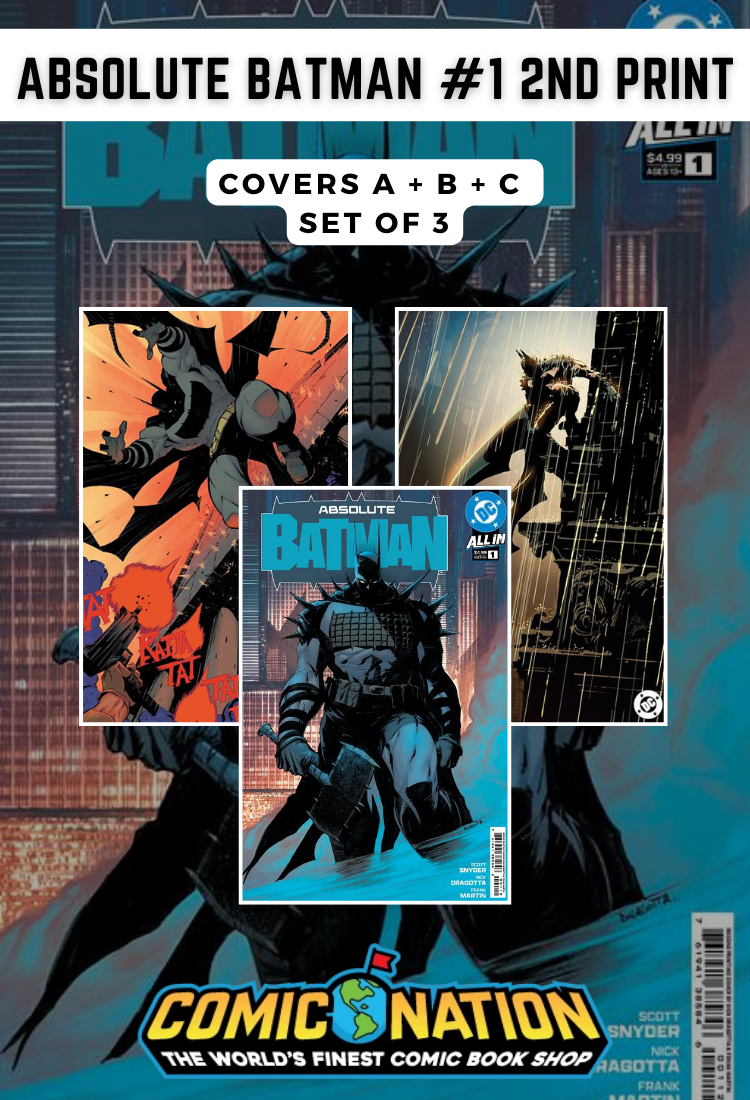 ABSOLUTE BATMAN #1 2ND PRINT SET OF 3 (A, B, C Foil) | COMIC NATION ABSOLUTE BATMAN #1 2ND PRINT SET OF 3 (A, B, C Foil) | COMIC NATION