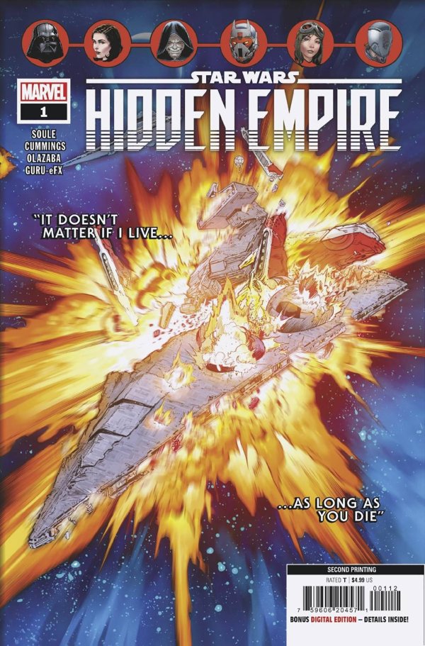 STAR WARS: HIDDEN EMPIRE #1 2ND PRINTING