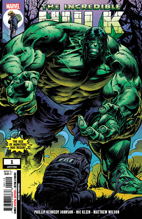 INCREDIBLE HULK 1 NIC KLEIN 2ND PRINTING VARIANT