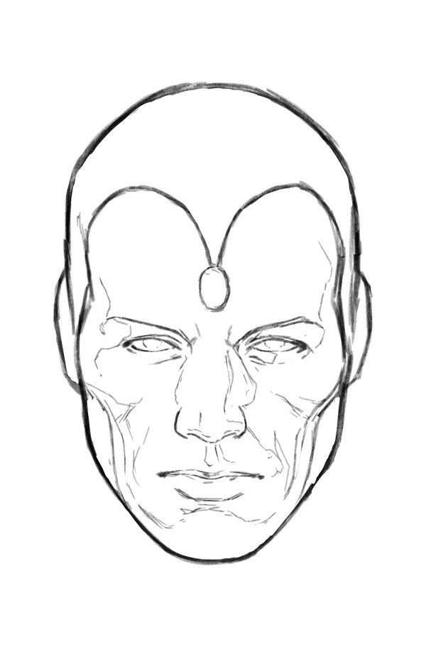 Avengers: Twilight #4 1:50 Mark Brooks Headshot Sketch Variant