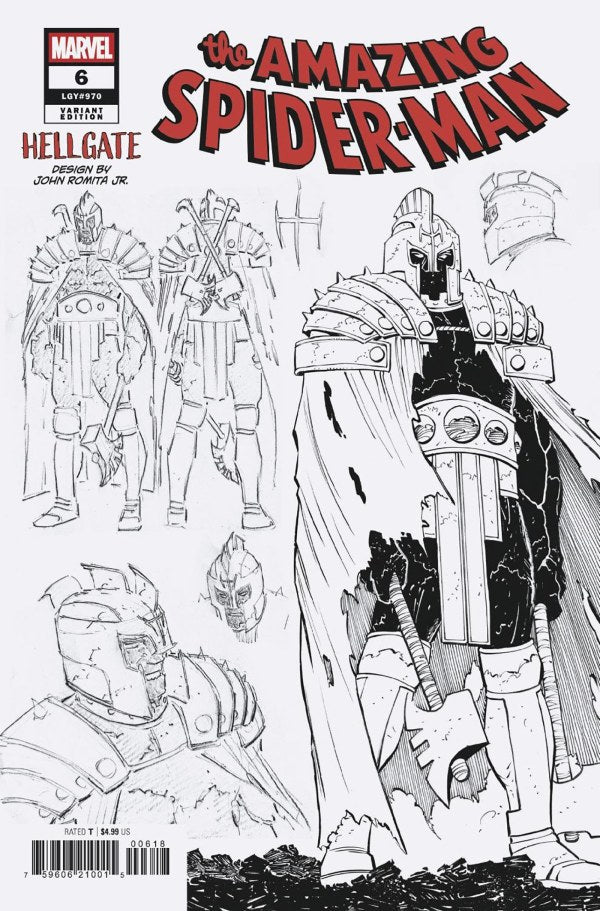 THE AMAZING SPIDER-MAN #6 1:10 JOHN ROMITA JR. DESIGN VARIANT