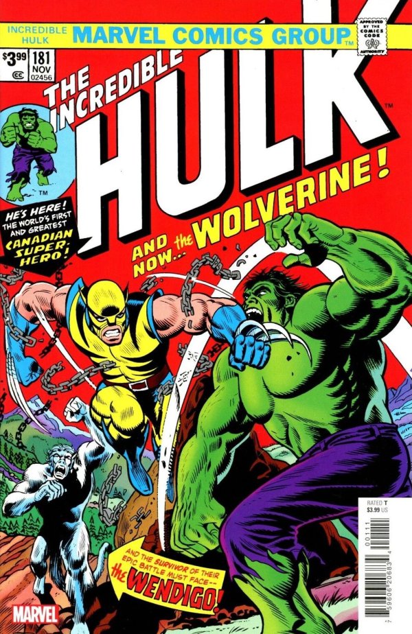 THE INCREDIBLE HULK #181 FACSIMILE EDITION (2023)