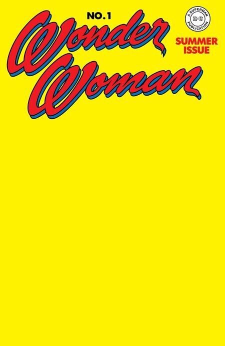 WONDER WOMAN #1 1987 FACSIMILE EDITION CVR B BLANK VAR