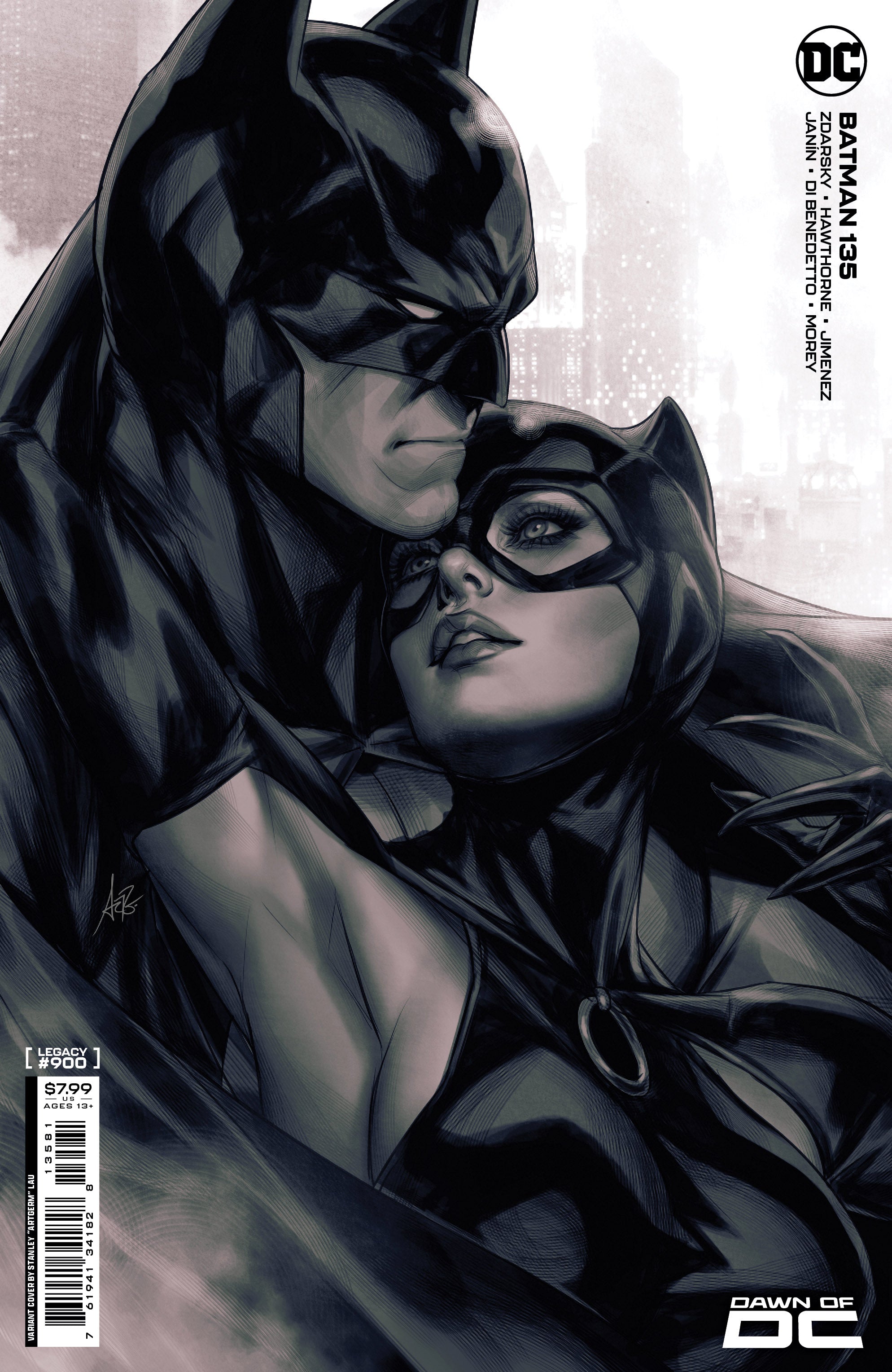 BATMAN 135 CVR E STANLEY ARTGERM LAU CARD STOCK VAR (900)