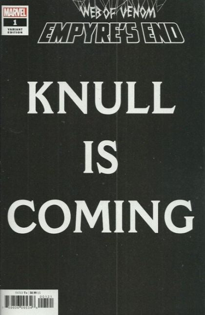 WEB OF VENOM: EMPYRE'S END 1 COVER B VARIANT KNULL IS COMING 2020