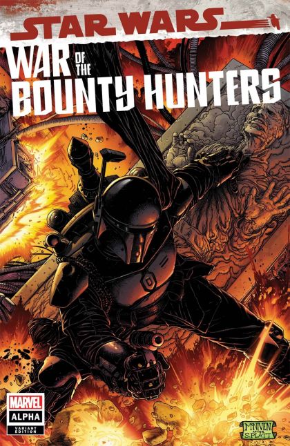 STAR WARS: WAR OF THE BOUNTY HUNTERS - ALPHA 1 COVER D STEVE MCNIVEN BOBA FETT BLACK ARMOR VARIANT 2021