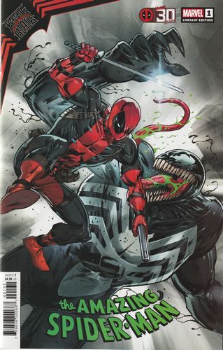 KING IN BLACK: THE AMAZING SPIDER-MAN 1 COVER C VARIANT ROB LIEFELD DEADPOOL 30TH ANNIVERSARY A 2021