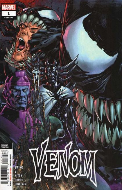 VENOM 1 COVER AU SECOND PRINTING BRYAN HITCH 2022