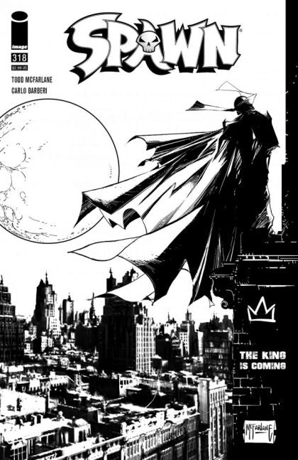 SPAWN 318 COVER D D MCFARLANE B&W VARIANT 2021