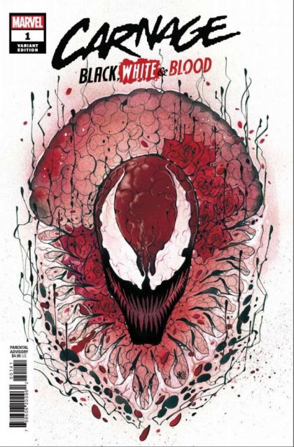 CARNAGE: BLACK, WHITE & BLOOD 1 COVER D INCENTIVE PEACH MOMOKO VARIANT 2021