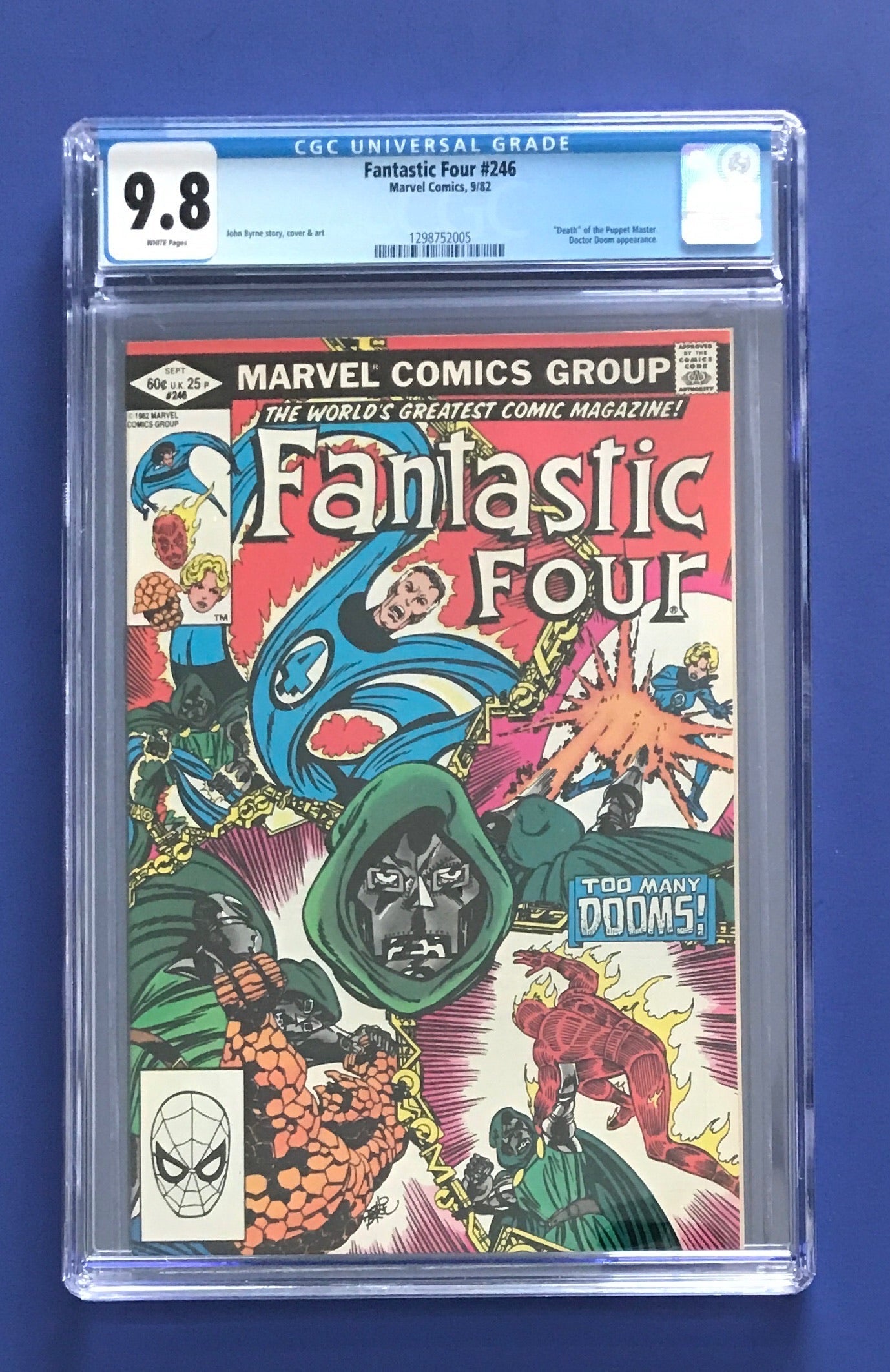 FANTASTIC FOUR #246 CGC 9.8 WP DOCTOR DOOM APPEARANCE