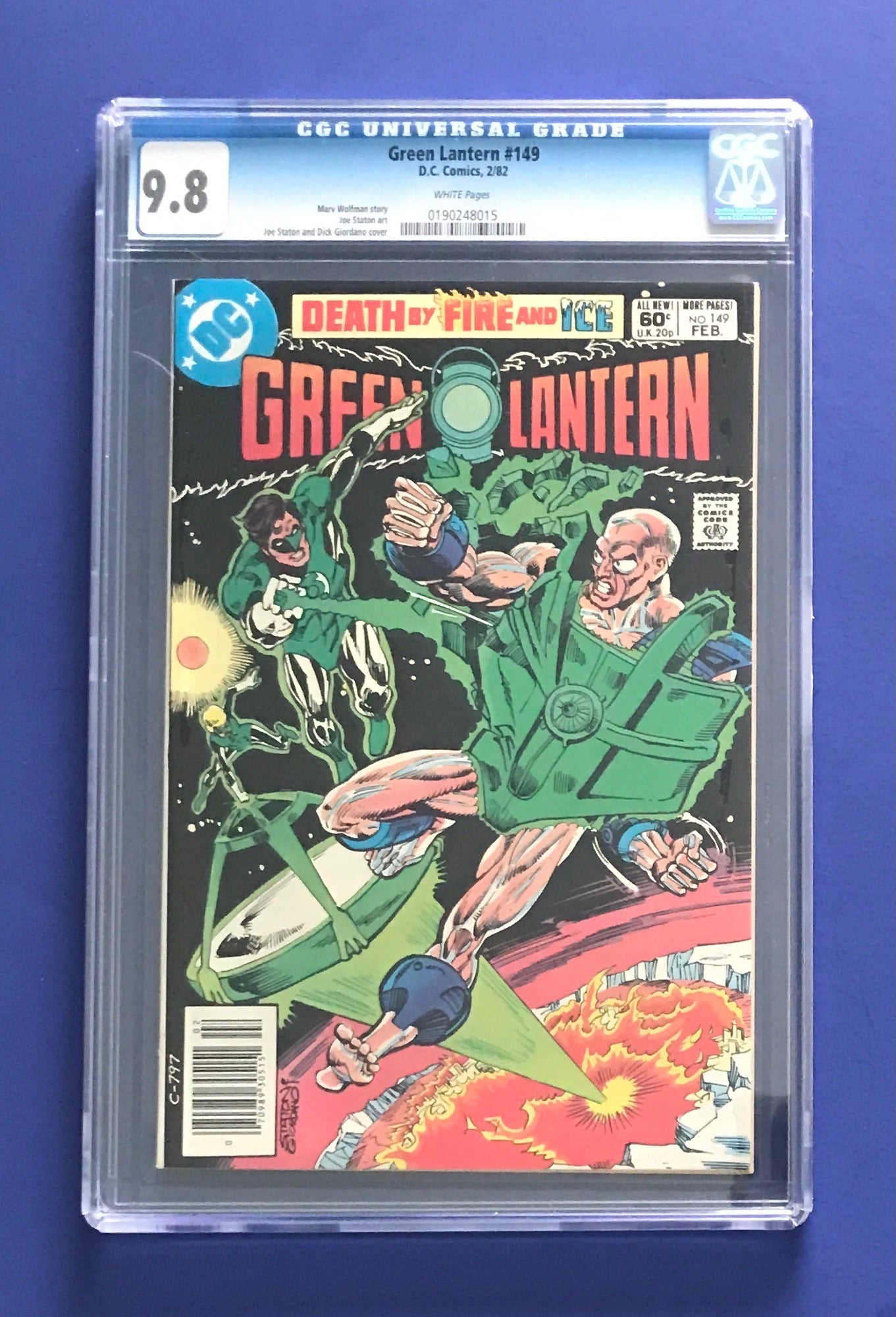 GREEN LANTERN #149 CGC 9.8 WP