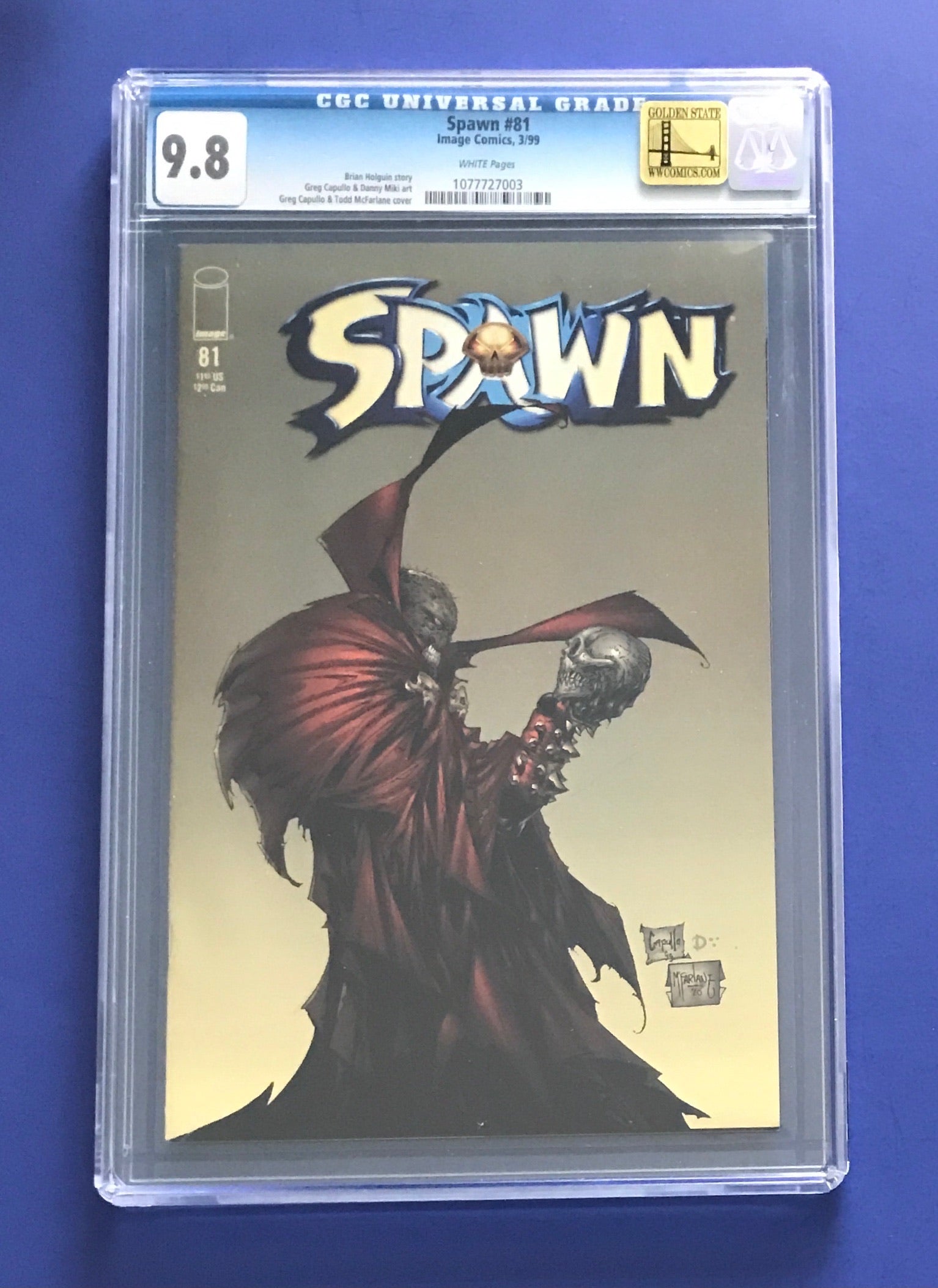 SPAWN #81 CGC 9.8 WP GOLDEN STATE PEDIGREE