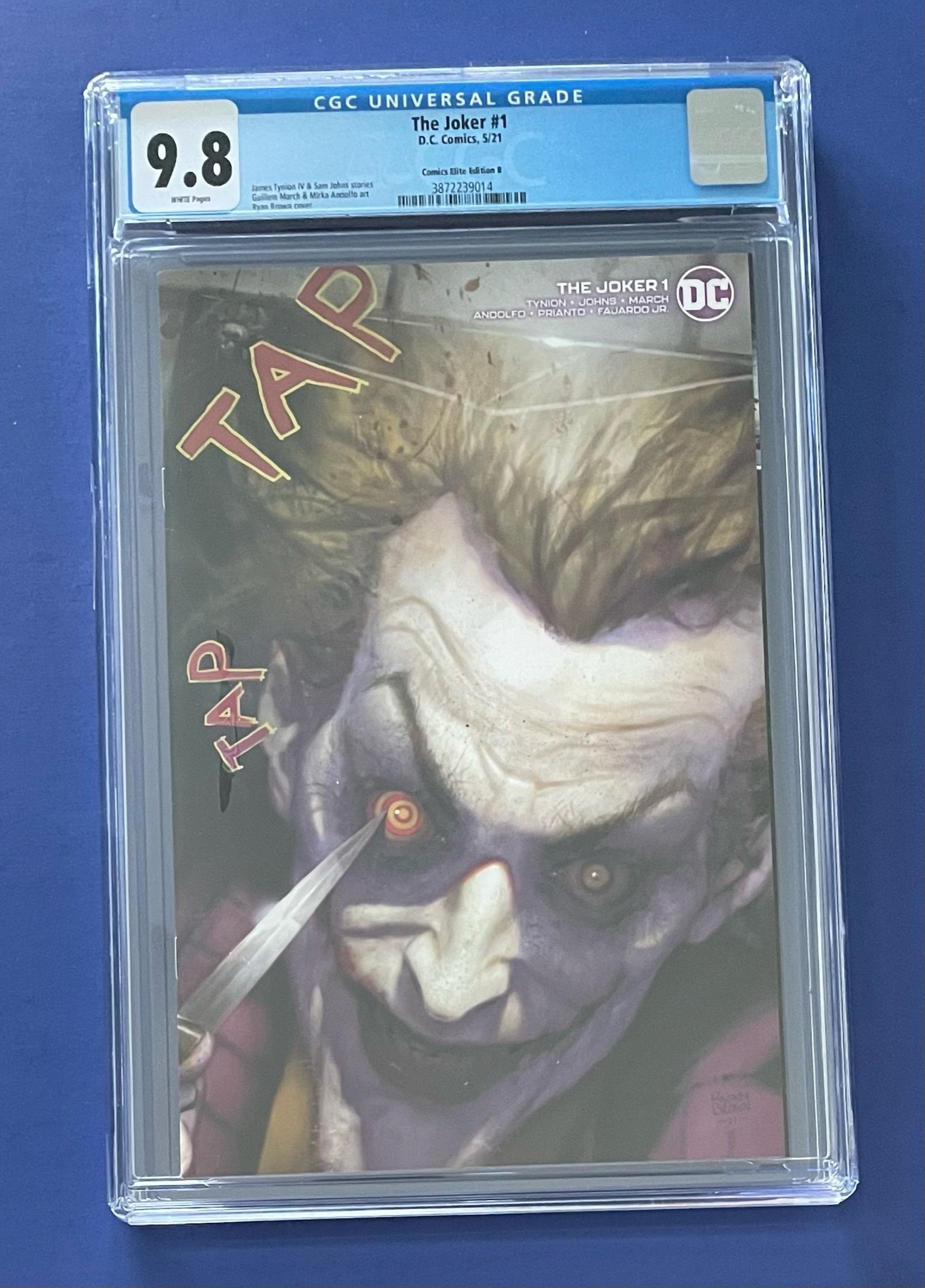 THE JOKER #1 RYAN BROWN EXCLUSIVE VAR B CGC 9.8 WP