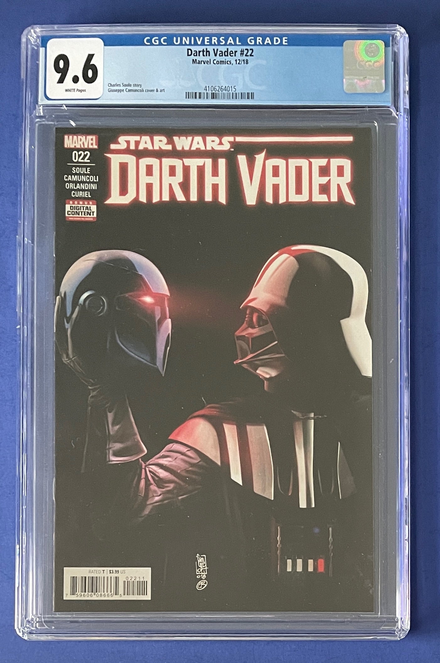 STAR WARS DARTH VADER #22 CGC 9.6 WP 1ST APPEARANCE OF LORD MOMIN & DARTH SHAA