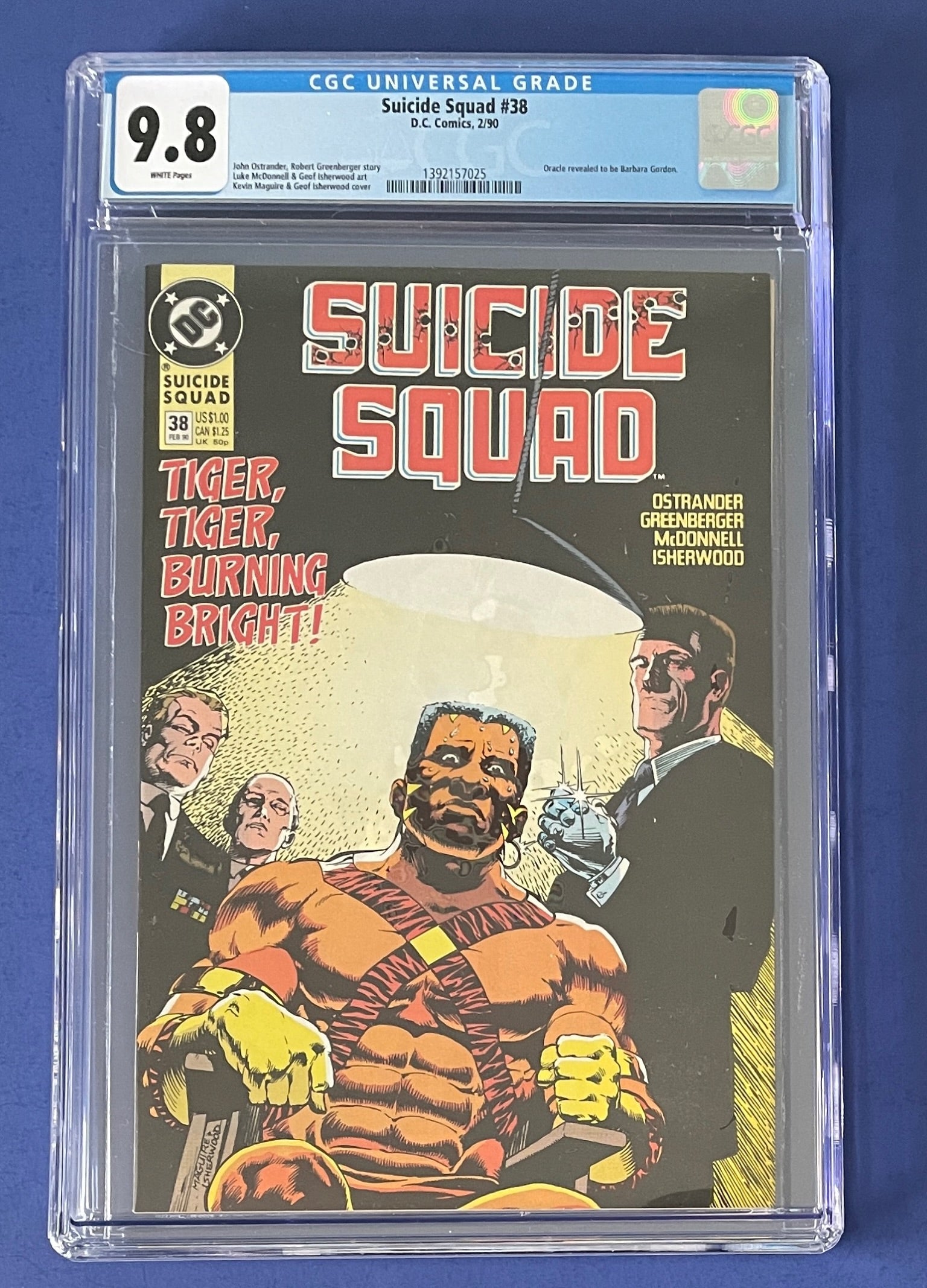 SUICIDE SQUAD #38 CGC 9.8 WP ORACLE REVEALED TO BE BARBARA GORDON