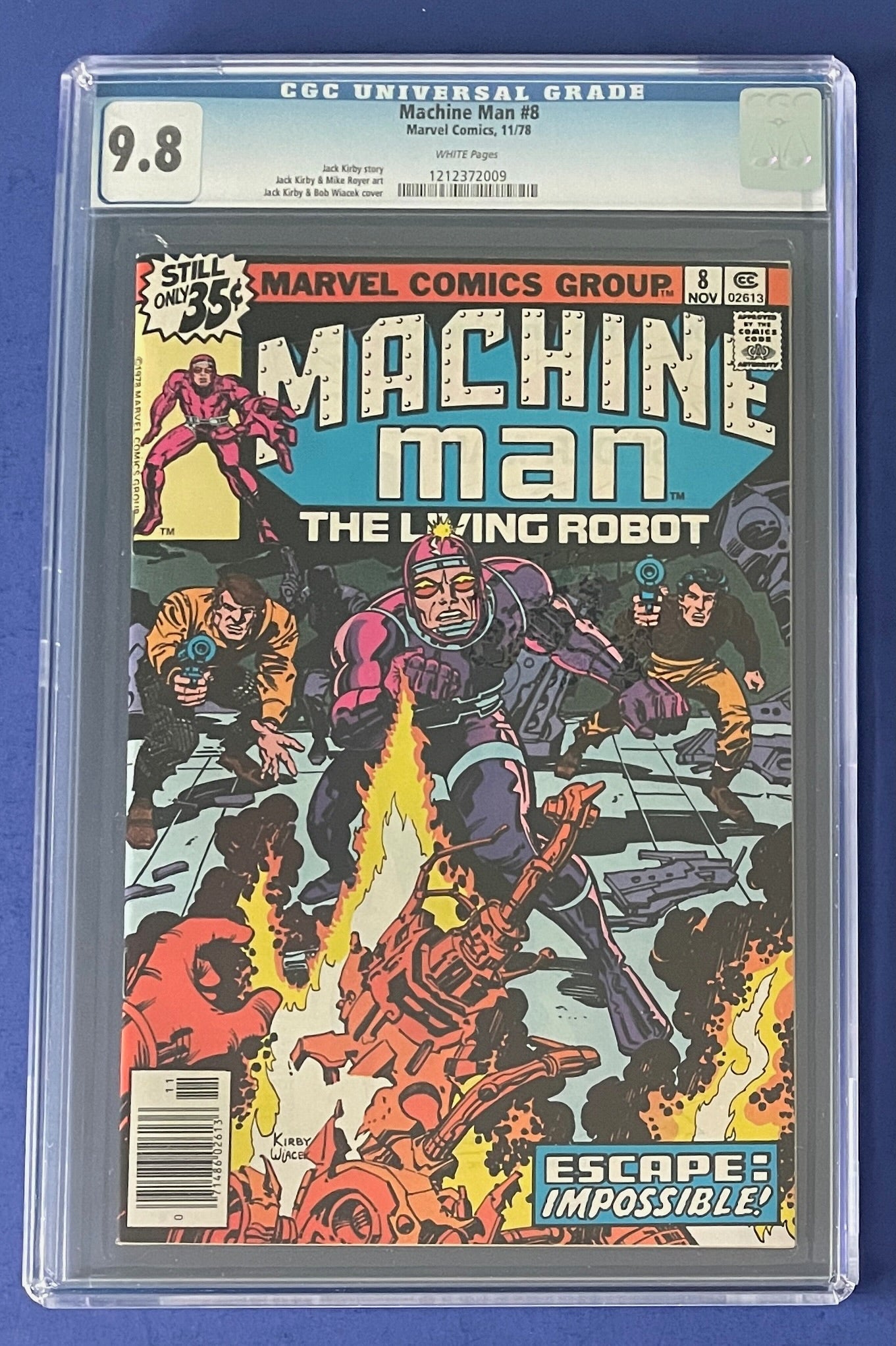MACHINE MAN #8 CGC 9.8 WP 2ND APPEARANCE OF POWER BROKER
