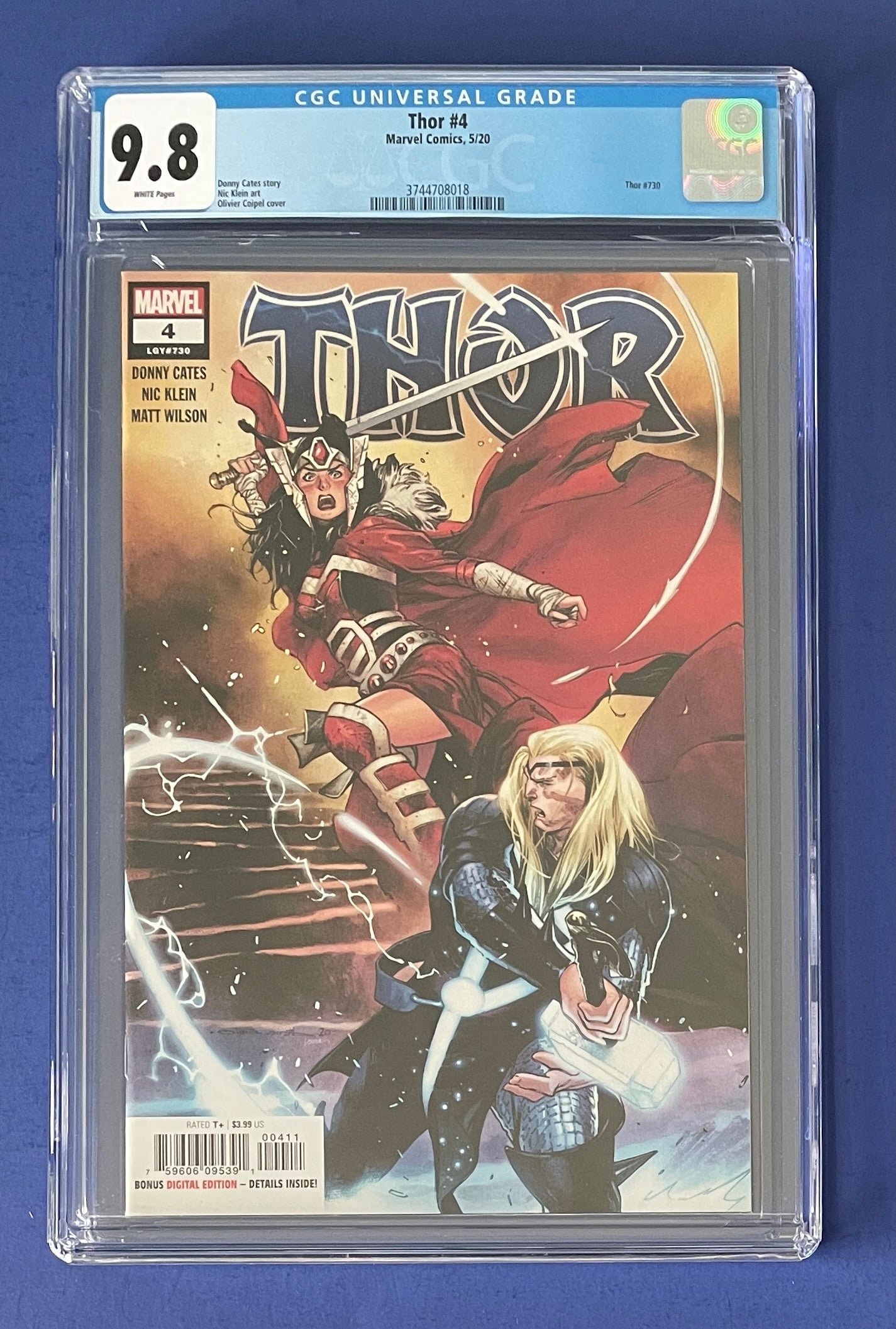 THOR #4 CGC 9.8 WP CAMEO APPERANCE OF BLACK WINTER